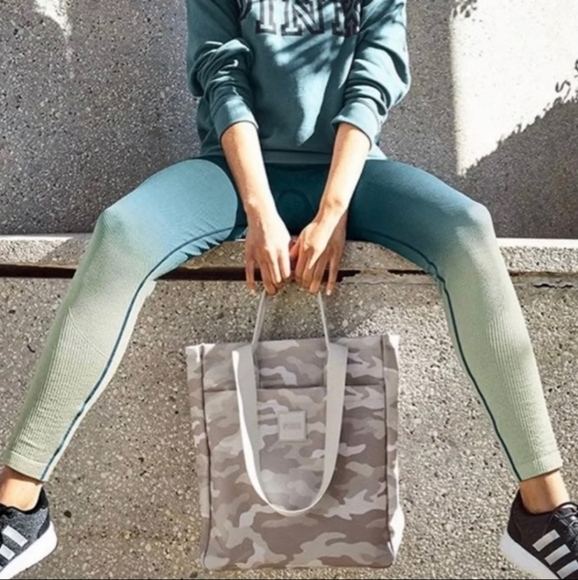 NWT PINK Gray Camo Backpack & Tote Bag